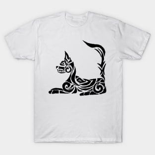 Tribal Design - Cat T-Shirt